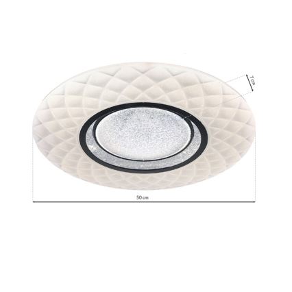 LED Dimbar Takbelysning TOKYO LED/48W/230V + Fjärrstyrd