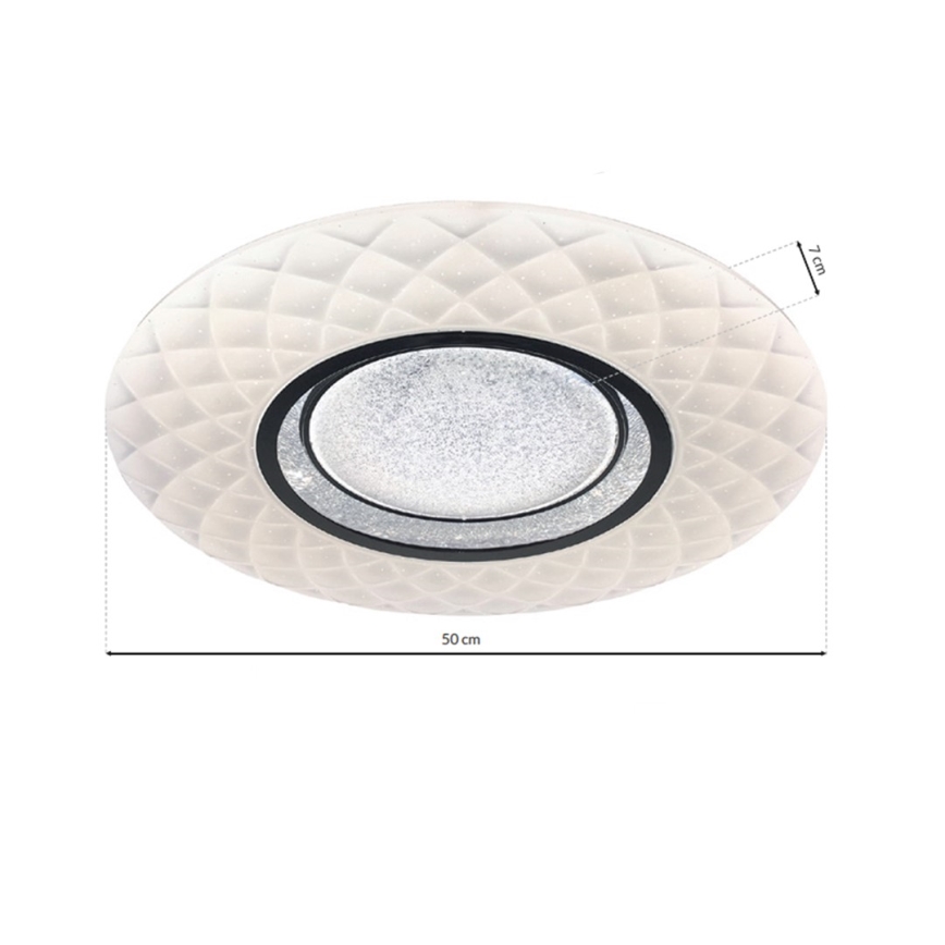 LED Dimbar Takbelysning TOKYO LED/48W/230V + Fjärrstyrd