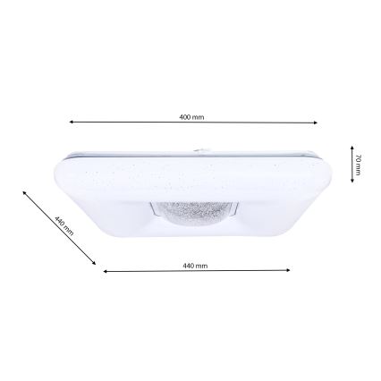 LED Dimbar Takbelysning YAX LED/24W/230V