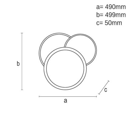 LED Dimbart takarmatur i tak 80W 230V 3000-6500K vit + fjärrkontroll