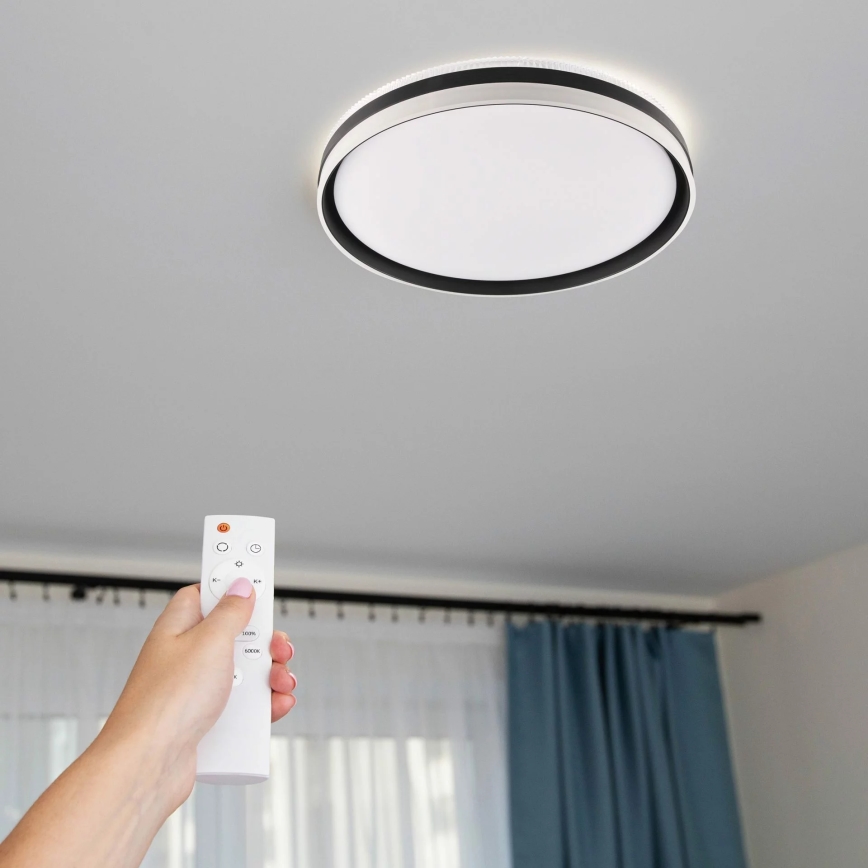 LED ljusreglerad taklampa till badrum BARBARA LED/72W/230V diameter 48,5 cm 3000-6000K IP44 + fjärrkontroll