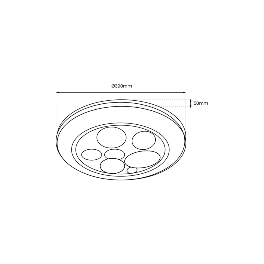 LED Dimbar taklampa BUBBLES LED/30W/230V 3000-6000K + fjärrkontroll