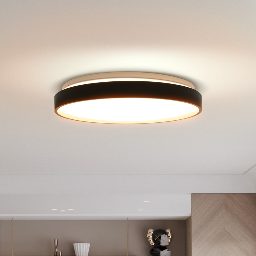 LED Dimbar taklampa CALA LED/48W/230V 3000-6500K svart/guld + fjärrkontroll
