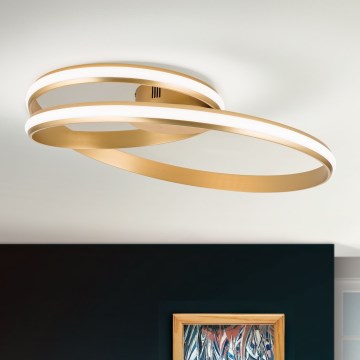 LED Dimbar taklampa CIRCUS LED/30W/230V guld