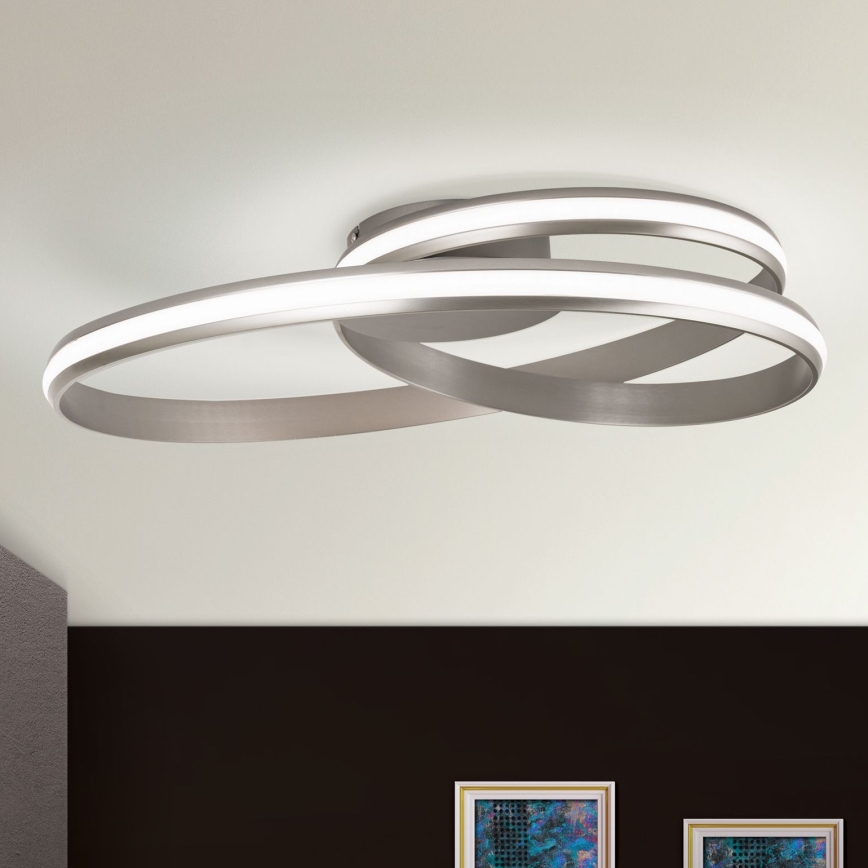 LED Dimbar taklampa CIRCUS LED/30W/230V silver