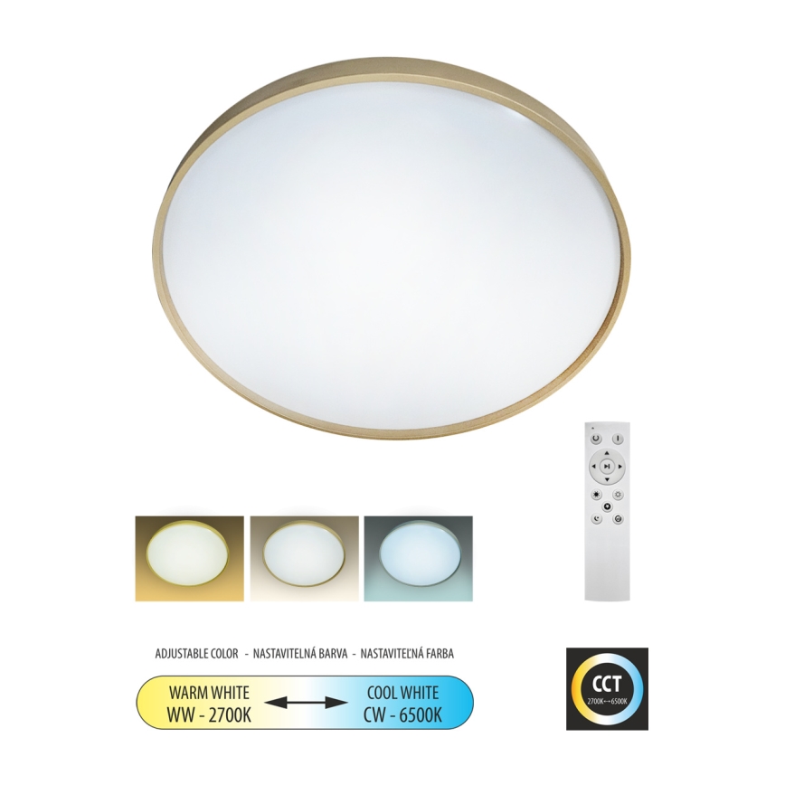 LED Dimbar taklampa DRINA LED/36W/230V 2700-6500K diameter 50 cm + fjärrkontroll
