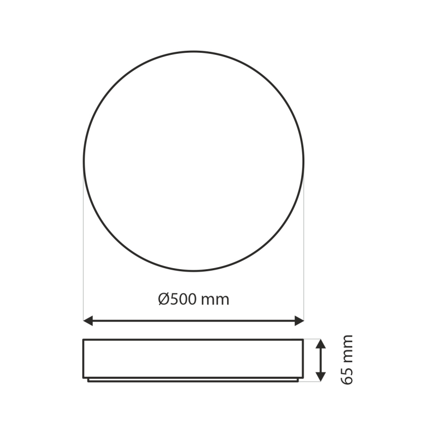 LED Dimbar taklampa DRINA LED/36W/230V 2700-6500K diameter 50 cm + fjärrkontroll