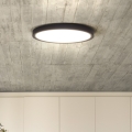 LED Dimbar taklampa ESTELA LED/36W/230V diameter 30 cm svart + fjärrkontroll