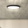 LED Dimbar taklampa ESTELA LED/36W/230V diameter 30 cm svart + fjärrkontroll