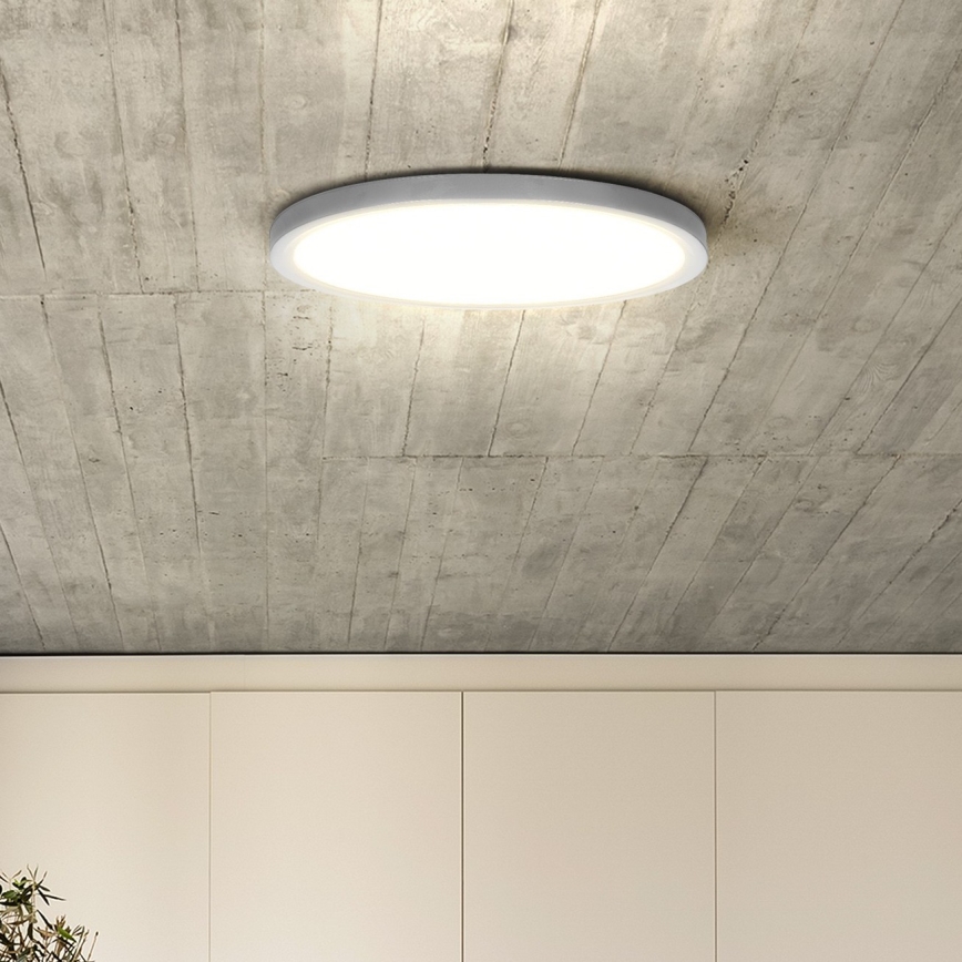LED Dimbar taklampa ESTELA LED/36W/230V diameter 30 cm vit + fjärrkontroll