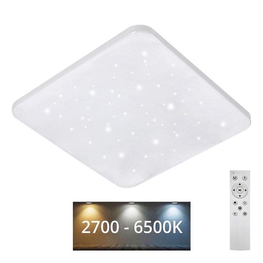 LED Dimbar taklampa FLORA LED/60W/230V 2700-6500K 53x53 cm + fjärrkontroll