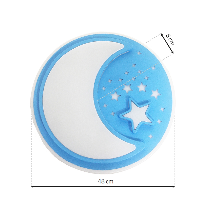 LED Dimbar taklampa för barn NOTTE LED/40W/230V + fjärrkontroll