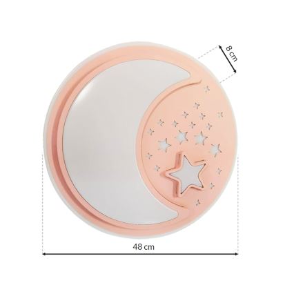 LED Dimbar taklampa för barn NOTTE LED/40W/230V + fjärrkontroll