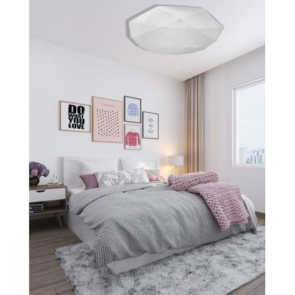LED Dimbar taklampa INDUS LED/60W/230V 2700-6500K diameter 58 cm + fjärrkontroll