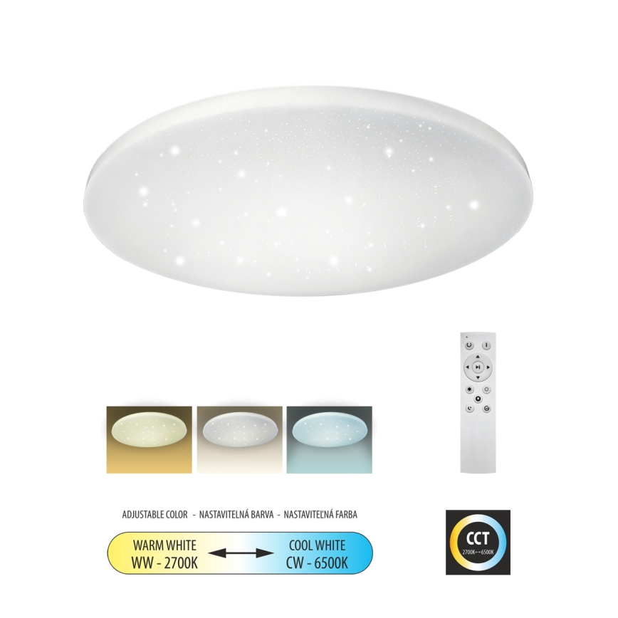 LED Dimbar taklampa IPOLY LED/60W/230V 2700-6500K diameter 58 cm + fjärrkontroll