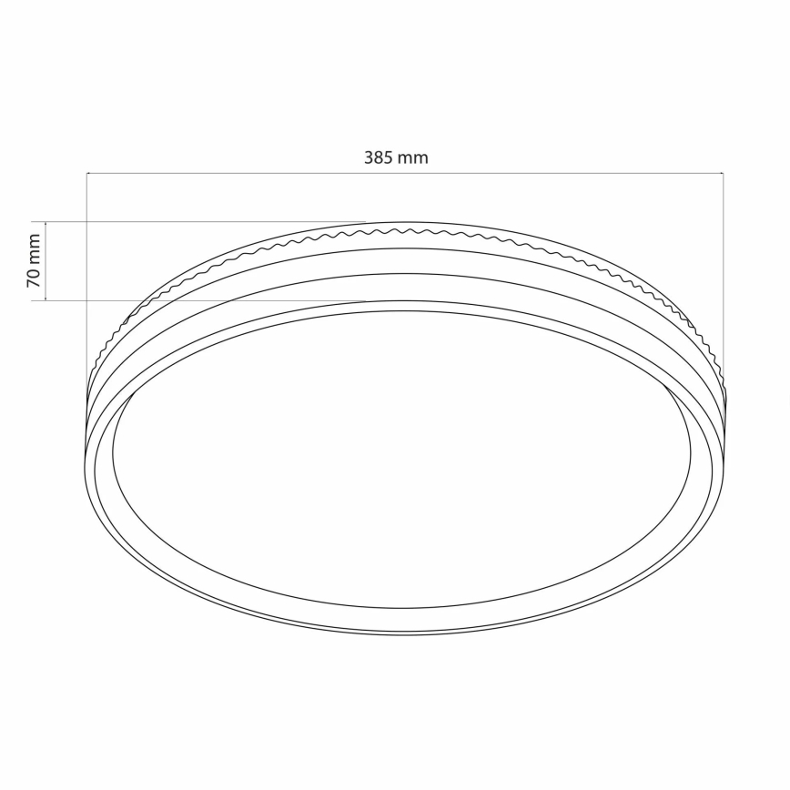 LED ljusreglerad taklampa till badrum JADWIGA LED/42W/230V diameter 38,5 cm 3000-6000K IP44 + fjärrkontroll