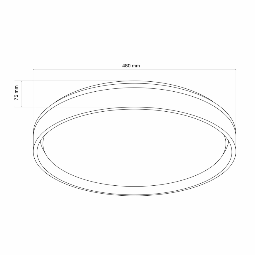 LED ljusreglerad taklampa till badrum JADWIGA LED/72W/230V diameter 48 cm 3000-6000K IP44 + fjärrkontroll