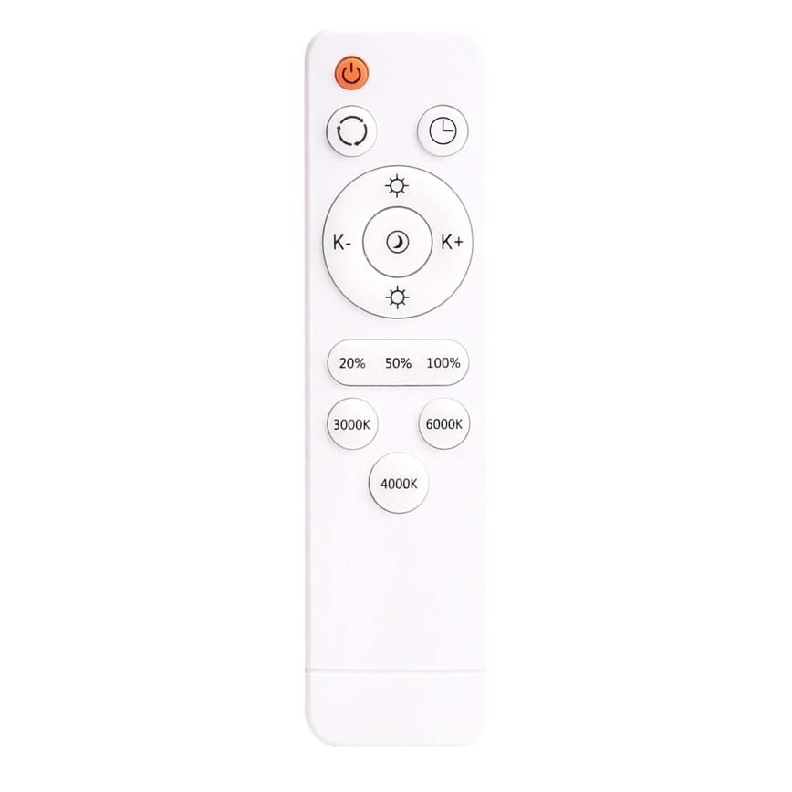 LED Dimbar taklampa KERN LED/80W/230V 3000-6000K diameter 80 cm svart + fjärrkontroll