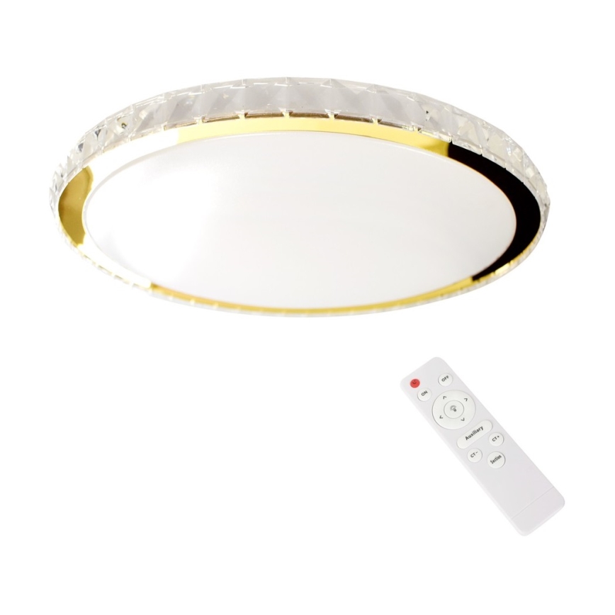 LED Dimbar taklampa LAYLA LED/33W/230V 3000/4000/6000K guld + fjärrkontroll