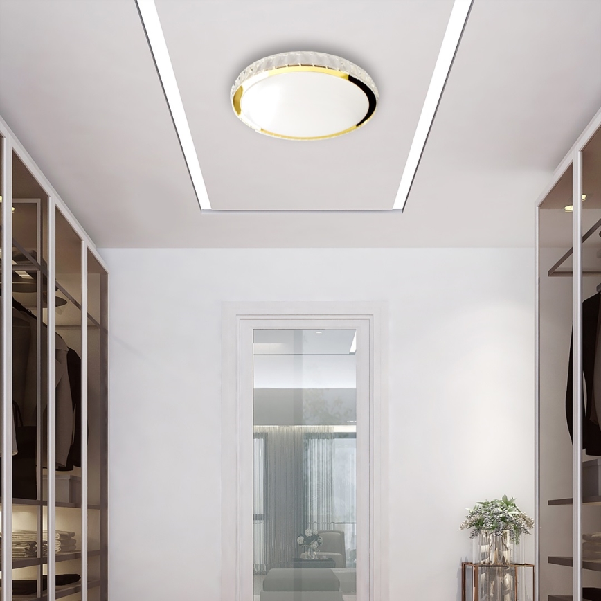 LED Dimbart takarmatur LAYLA LED/50W/230V 3000/4000/6000K guld + fjärrkontroll