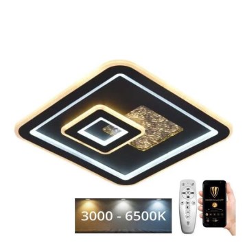 LED Dimbar taklampa LED/110W/230V 3000-6500K svart + fjärrkontroll