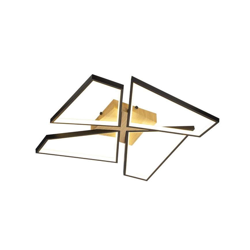 LED Dimbar taklampa LED/115W/230V 3000-6500K brun/svart + fjärrkontroll