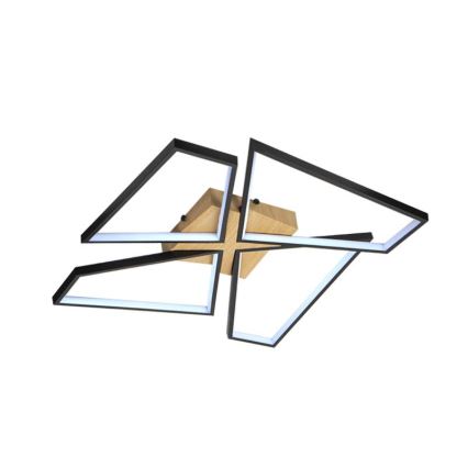 LED Dimbar taklampa LED/115W/230V 3000-6500K brun/svart + fjärrkontroll