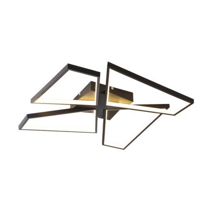 LED Dimbar taklampa LED/115W/230V 3000-6500K svart + fjärrkontroll
