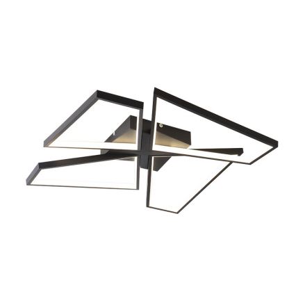 LED Dimbar taklampa LED/115W/230V 3000-6500K svart + fjärrkontroll