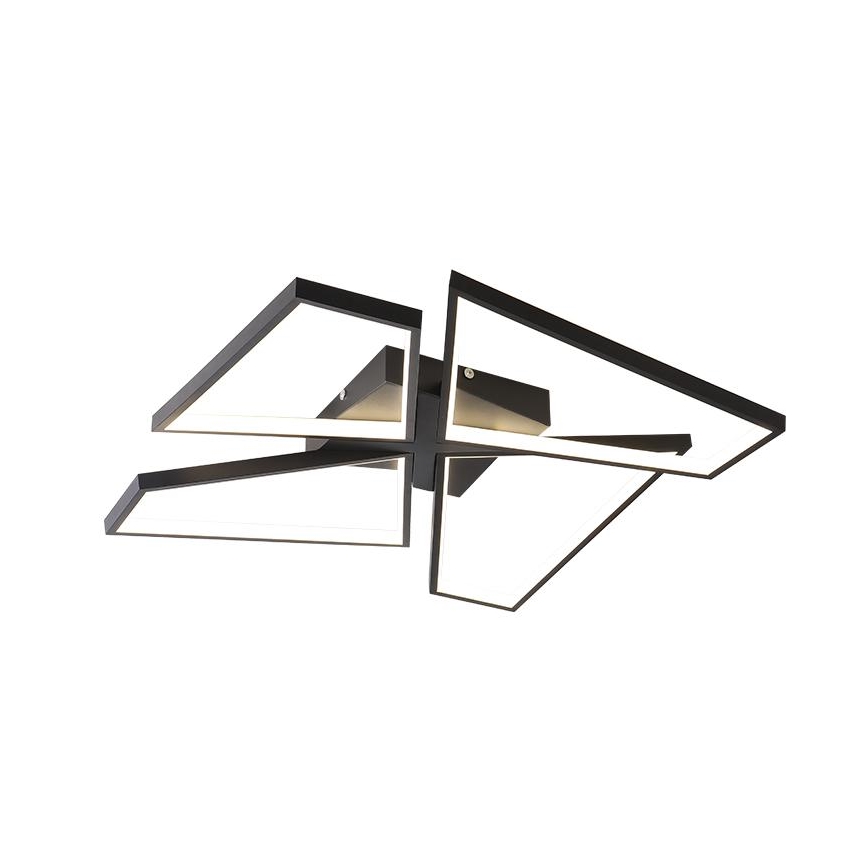 LED Dimbar taklampa LED/115W/230V 3000-6500K svart + fjärrkontroll