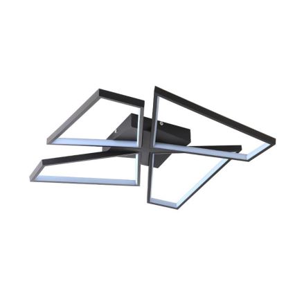 LED Dimbar taklampa LED/115W/230V 3000-6500K svart + fjärrkontroll