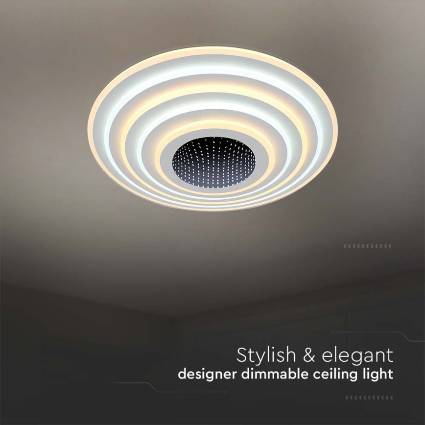 LED Dimbar taklampa LED/125W/230V 3000-6500K diameter 50 cm + fjärrkontroll