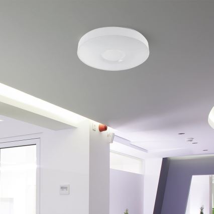 LED Dimbar taklampa LED/40W/230V 3000-6500K 39 cm vit + fjärrkontroll