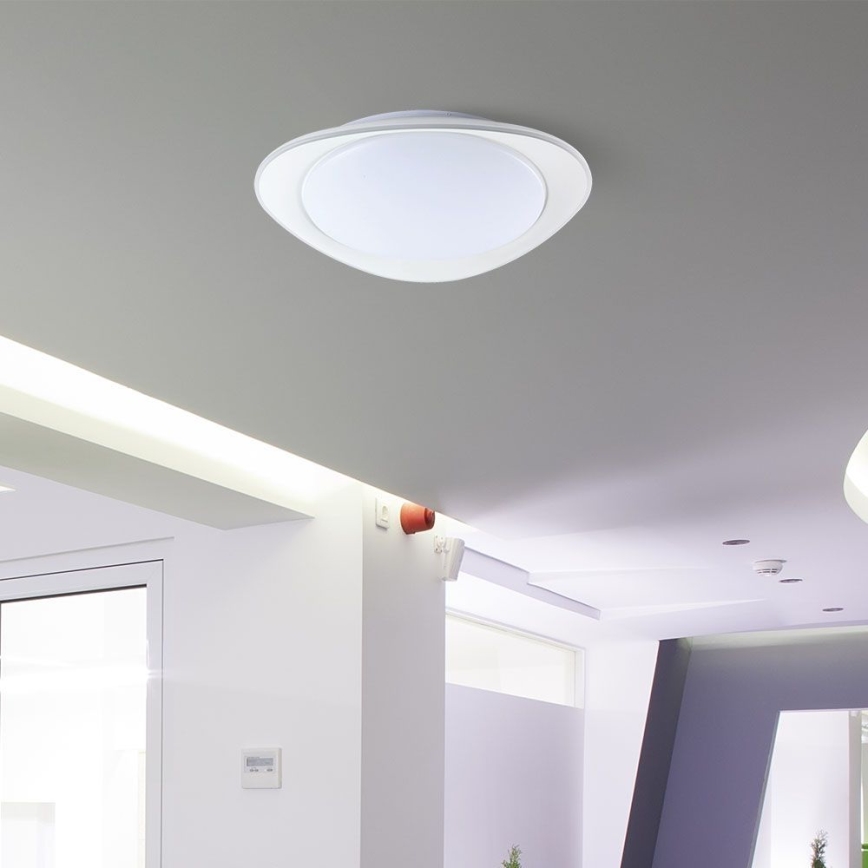 LED Dimbar taklampa LED/40W/230V 3000-6500K 45 cm vit + fjärrkontroll
