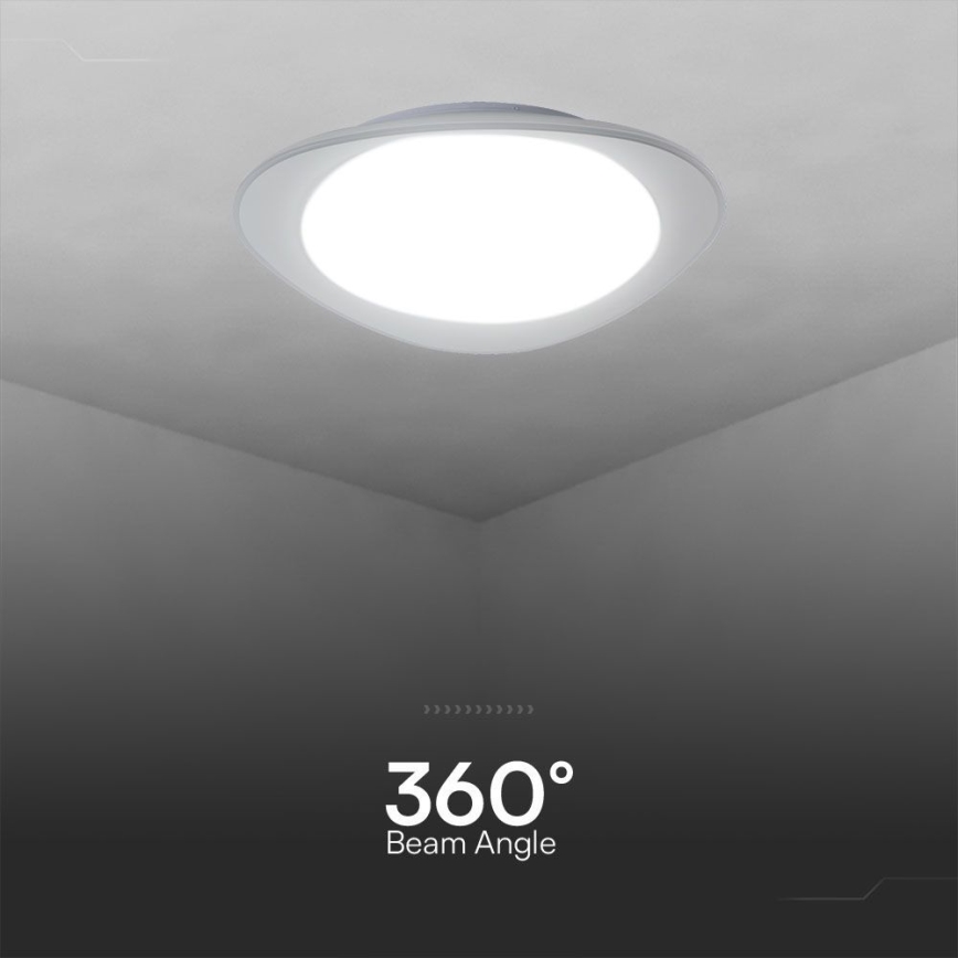 LED Dimbar taklampa LED/40W/230V 3000-6500K 45 cm vit + fjärrkontroll