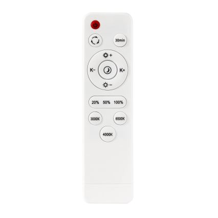 LED Dimbar taklampa LED/40W/230V 3000-6500K diameter 40 cm svart + fjärrkontroll