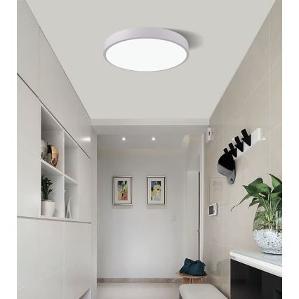 LED Dimbar taklampa LED/40W/230V 3000-6500K diameter 40 cm vit + fjärrkontroll
