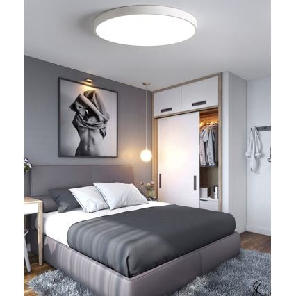 LED Dimbar taklampa LED/40W/230V 3000-6500K diameter 40 cm vit + fjärrkontroll