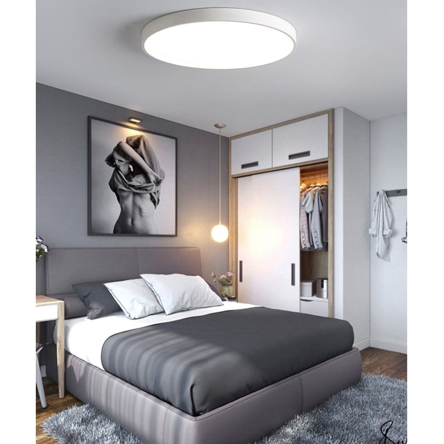 LED Dimbar taklampa LED/40W/230V 3000-6500K diameter 40 cm vit + fjärrkontroll