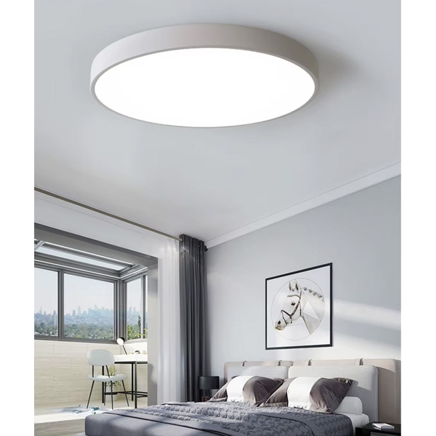 LED Dimbar taklampa LED/40W/230V 3000-6500K diameter 40 cm vit + fjärrkontroll