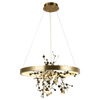 LED Dimbar taklampa LED/40W/230V 3000-6500K guld + fjärrkontroll