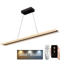 LED Dimbar taklampa LED/40W/230V 3000-6500K svart + fjärrkontroll