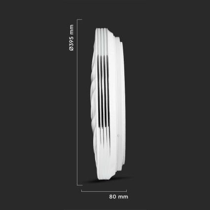 LED Dimbar taklampa LED/40W/230V 3000K/4000K/6500K diameter 39,5 cm + fjärrkontroll
