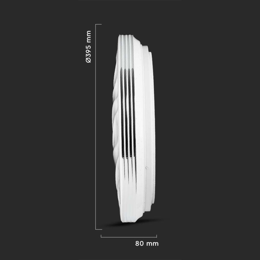 LED Dimbar taklampa LED/40W/230V 3000K/4000K/6500K diameter 39,5 cm + fjärrkontroll