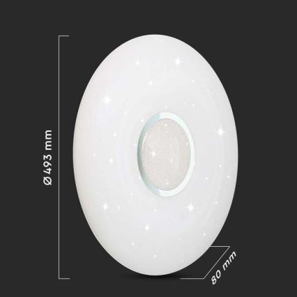 LED Dimbar taklampa LED/40W/230V 3000K/4000K/6500K diameter 49 cm + fjärrkontroll