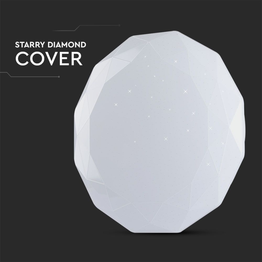 LED Dimbar taklampa LED/40W/230V 3000K/4000K/6500K diameter 50 cm + fjärrkontroll