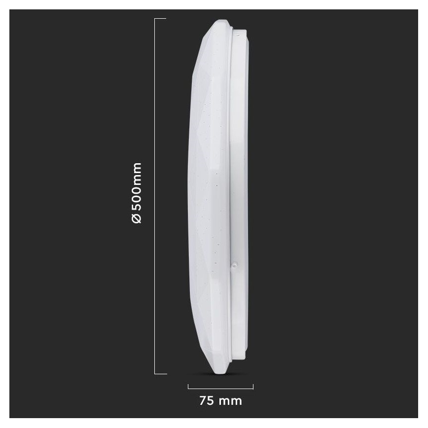 LED Dimbar taklampa LED/40W/230V 3000K/4000K/6500K diameter 50 cm + fjärrkontroll
