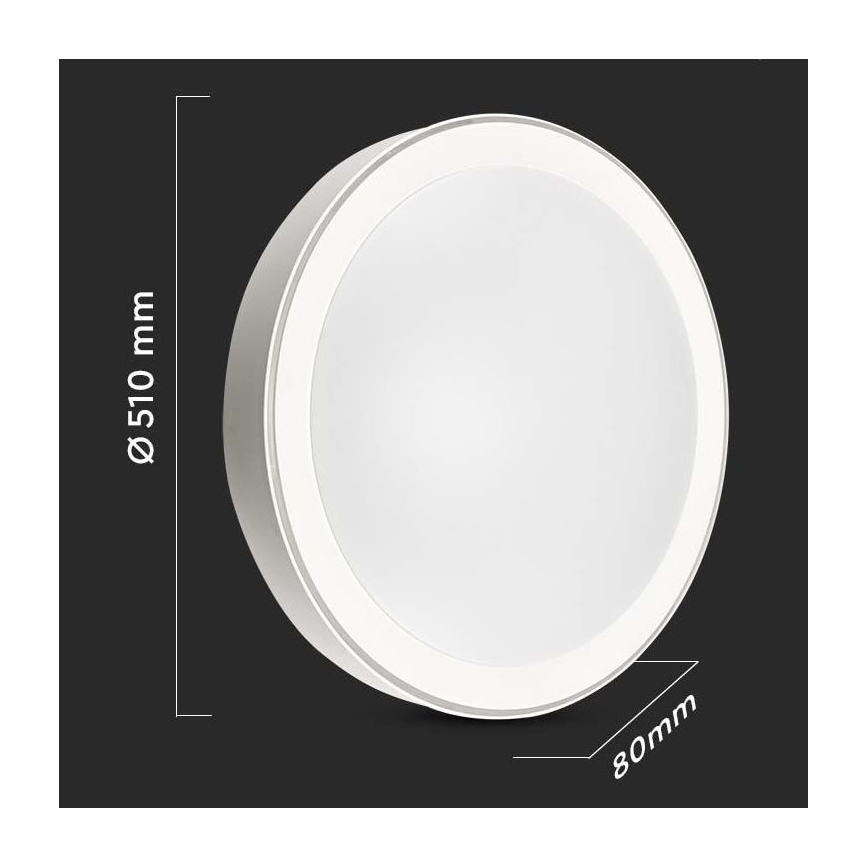 LED Dimbar taklampa LED/40W/230V 3000K/4000K/6500K diameter 51 cm + fjärrkontroll