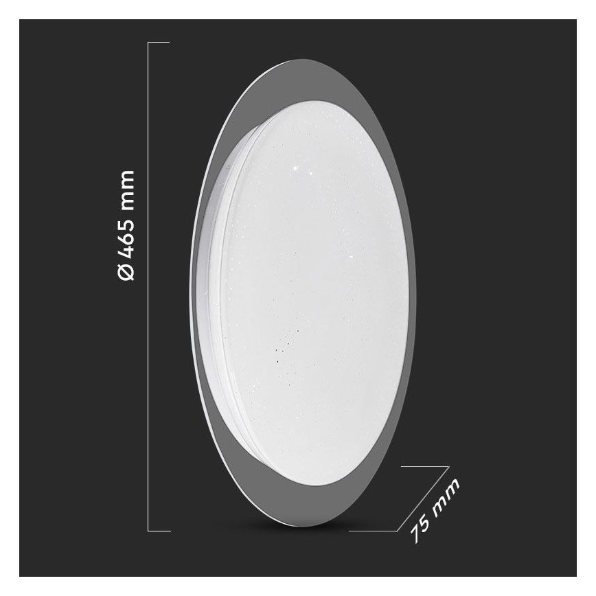 LED Dimbar taklampa LED/40W/230V 3000K/4000K/6500K + RC