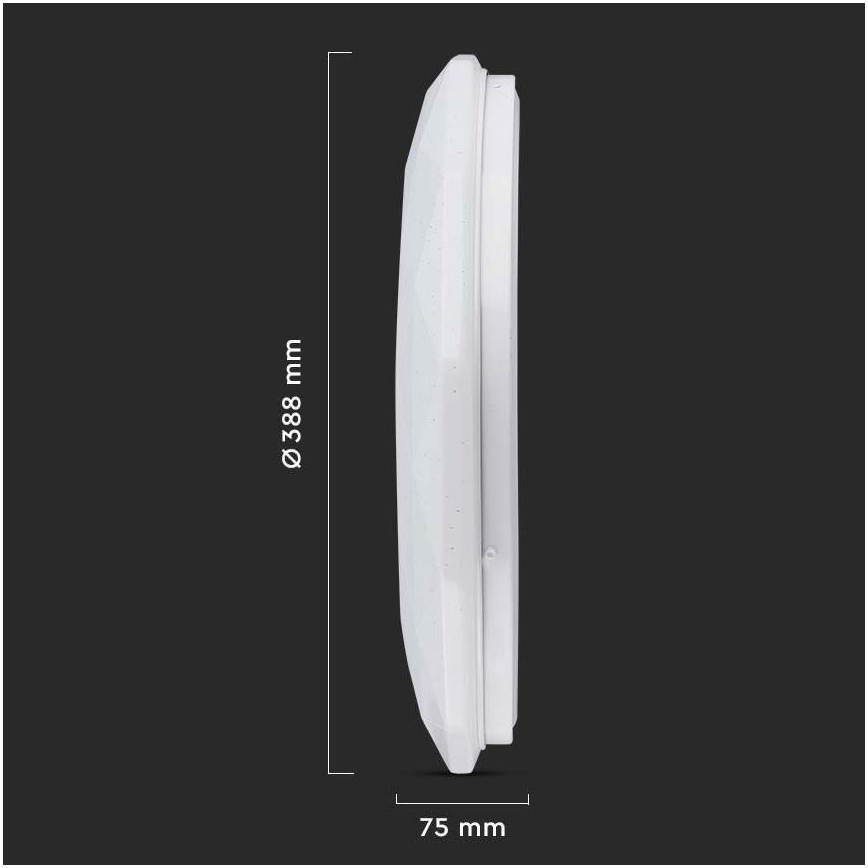 LED Dimbar taklampa LED/40W/230V 3000K/4000K/6500K + RC